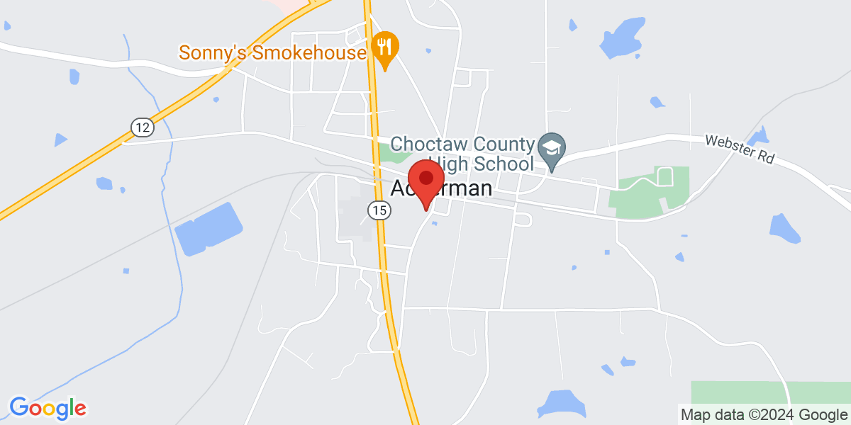 Map of Choctaw County Library